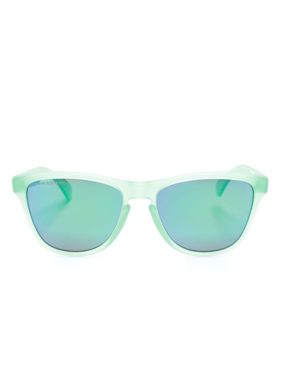 Oakley logo-print square-frame sunglasses - Green von Oakley