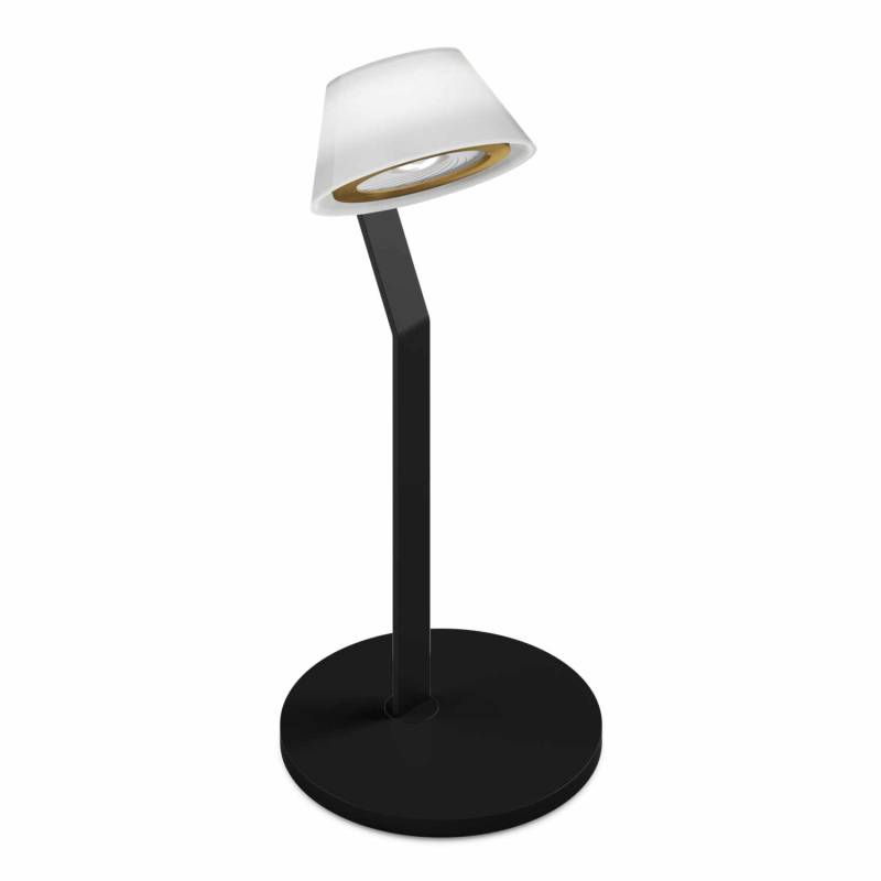 Leì 3d tavolo LED Tischleuchte, Ring / Body / Base bronze/schwarz matt von Occhio