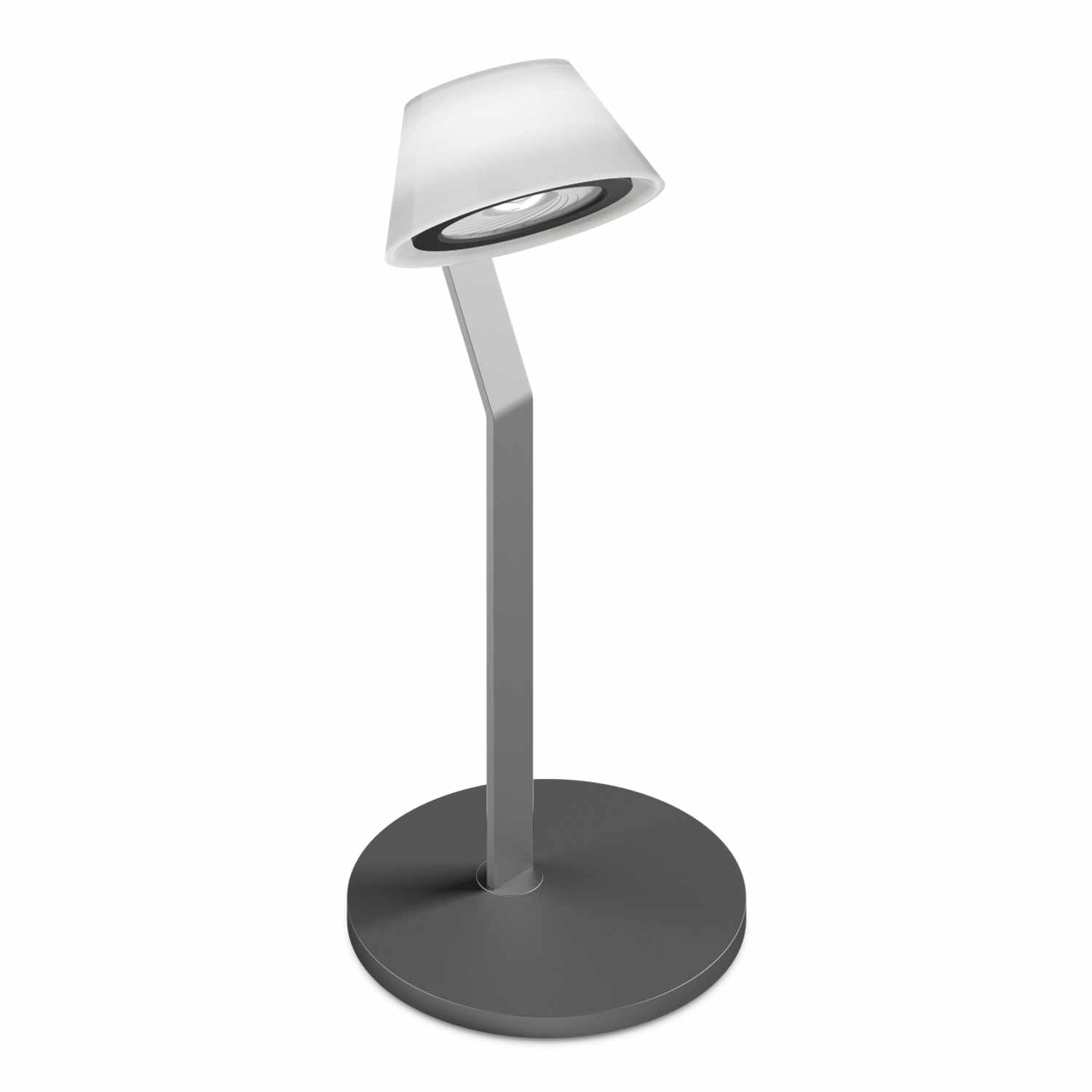 Leì 3d tavolo LED Tischleuchte, Ring / Body / Base chrom matt von Occhio