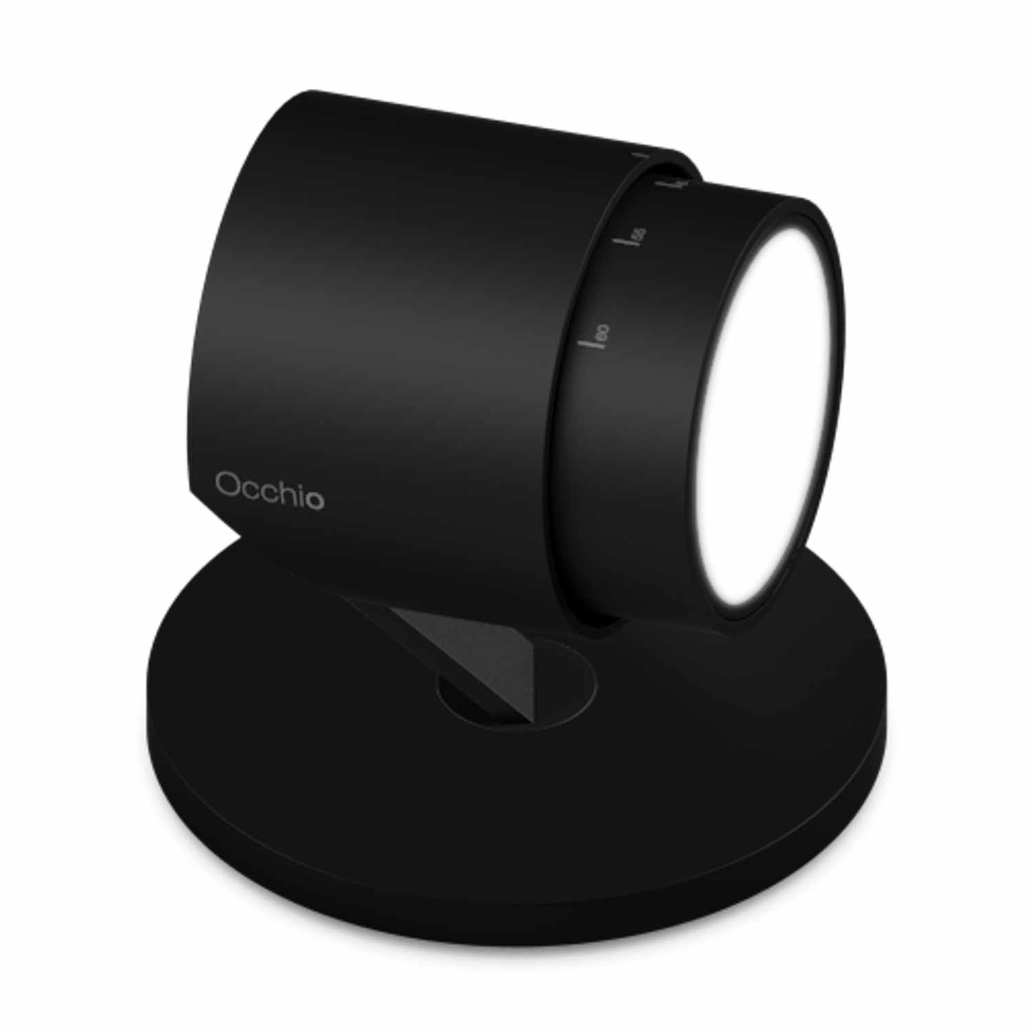 Luì 3d basso zoom LED Bodenstrahler, Farbe schwarz matt von Occhio