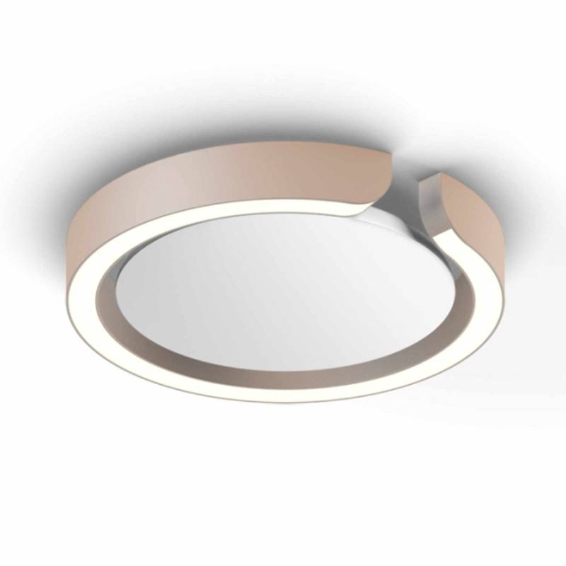 Mito soffitto Up LED Decken-/Wandleuchte, Grösse d. 20 cm, Farbe gold matt von Occhio
