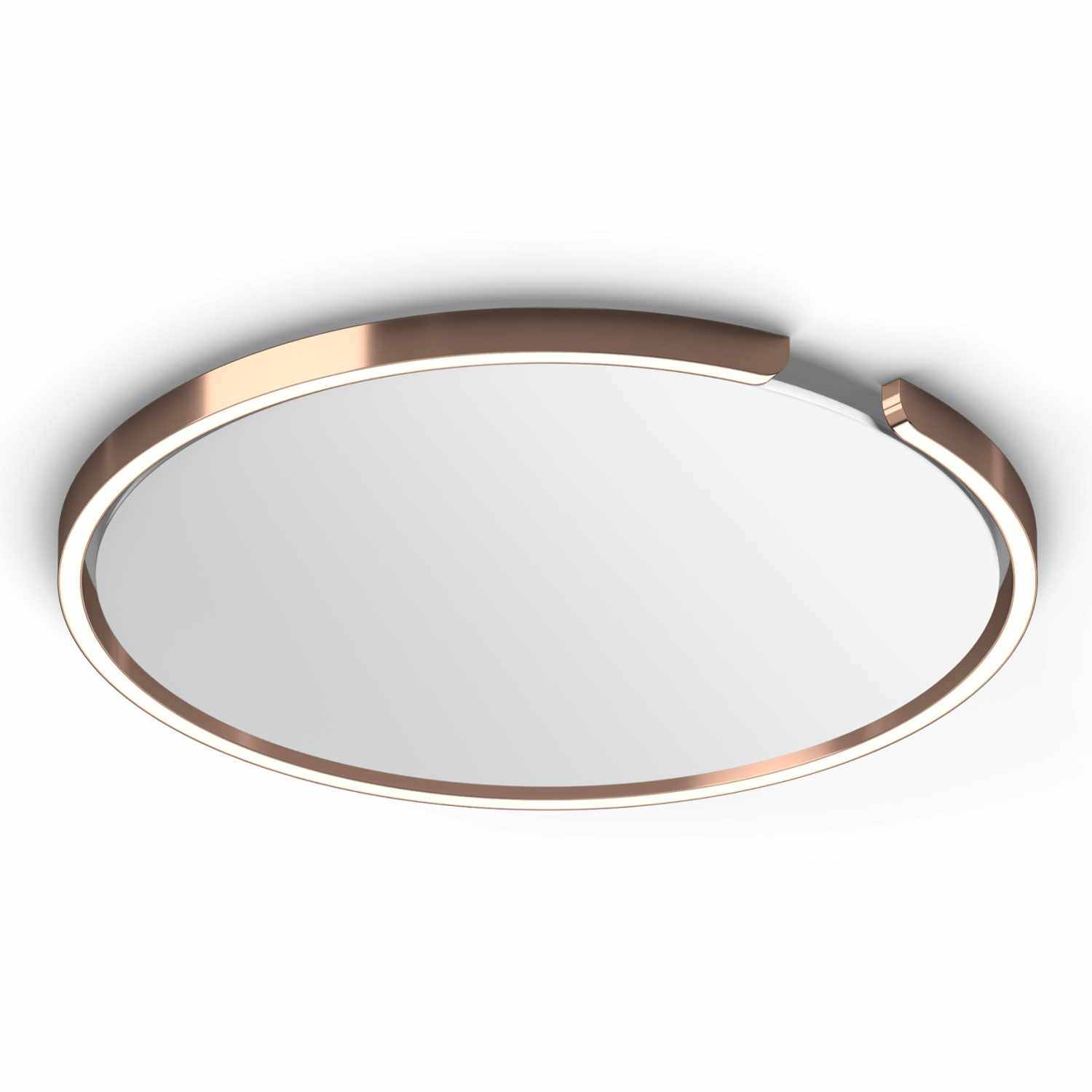 Mito Soffitto Up LED Decken-/Wandleuchte, Grösse d. 60 cm, Farbe rose gold von Occhio