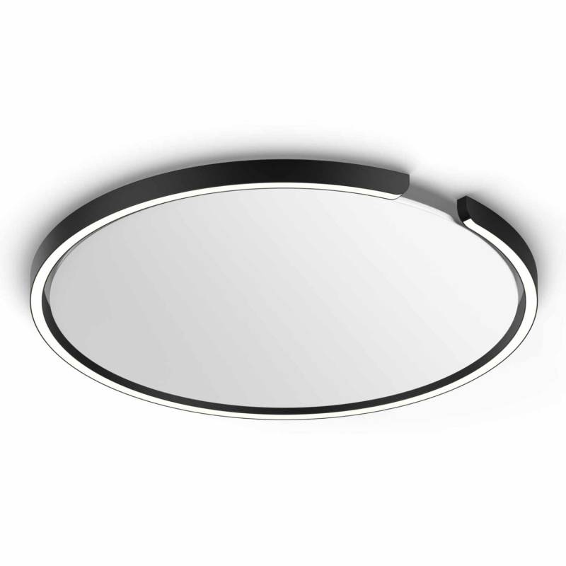 Mito soffitto Up LED Decken-/Wandleuchte, Grösse d. 60 cm, Farbe schwarz matt von Occhio