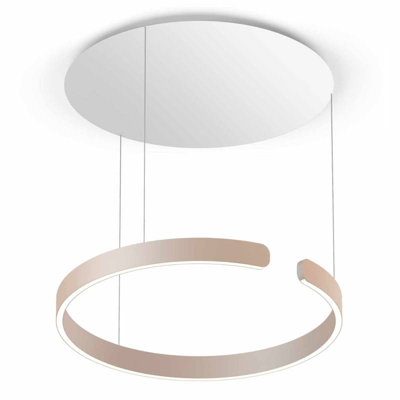 Mito sospeso Up LED Pendelleuchte, Grösse d. 60 cm, Farbe gold matt, Kabellänge fix von Occhio