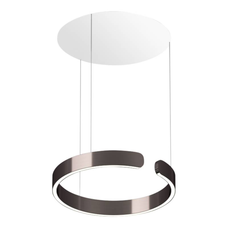 Mito sospeso Up LED Pendelleuchte, Grösse d. 40 cm, Farbe phantom, Kabellänge variabel von Occhio
