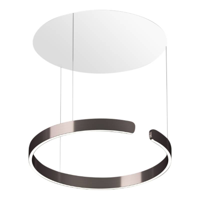 Mito sospeso Up LED Pendelleuchte, Grösse d. 60 cm, Farbe phantom, Kabellänge variabel von Occhio