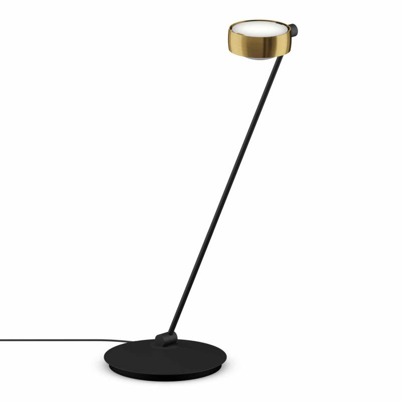 Sento Tavolo LED Tischleuchte, Grösse höhe 80 cm, Kopf / Body / Fuss bronze / schwarz matt / schwarz matt, Ausrichtung links von Occhio