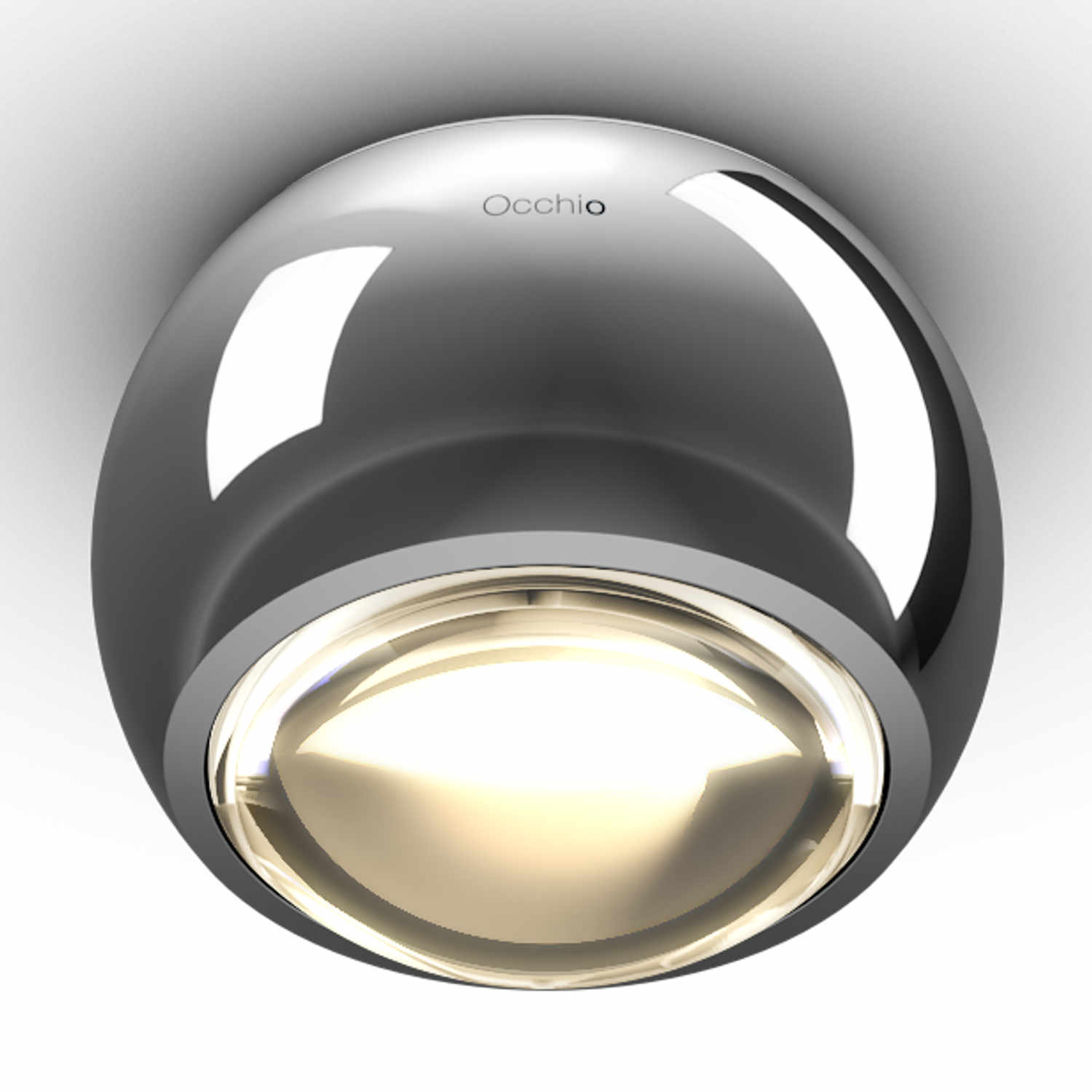 ìo Spotlight alto v LED Deckenleuchte, Kopf / Base chrom glanz von Occhio