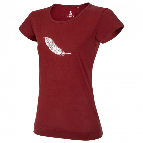 Ocun - Women's Classic T Organic Feather - T-Shirt Gr XL rot von Ocun