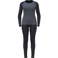 ODLO Damen Funktionswäsche Set ACTIVE WARM ECO dunkelblau | L von Odlo