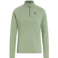 ODLO Damen Unterzieh Zipshirt Besso Mid Layer olive | L von Odlo