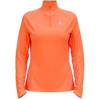 ODLO Damen Unterzieh Zipshirt Essentials Ceramiwarm orange | L von Odlo