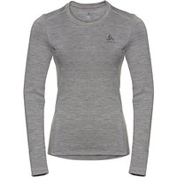 ODLO Damen Unterziehshirt Natural 100% Merino Warm grau | M von Odlo