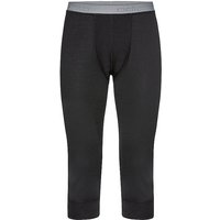 ODLO Herren Unterziehhose Natural 100% Merino Warm 3/4  schwarz | S von Odlo