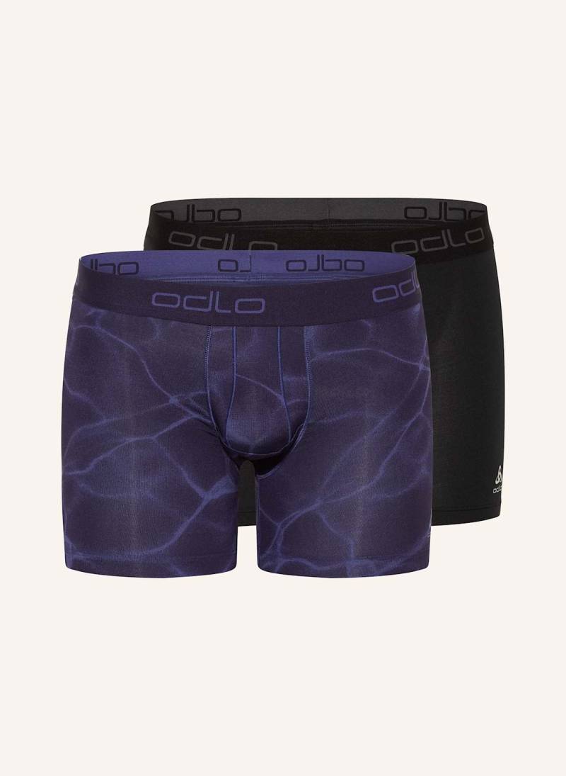 Odlo 2er-Pack Funktionswäsche-Boxershorts Active F-Dry Graphic schwarz von Odlo