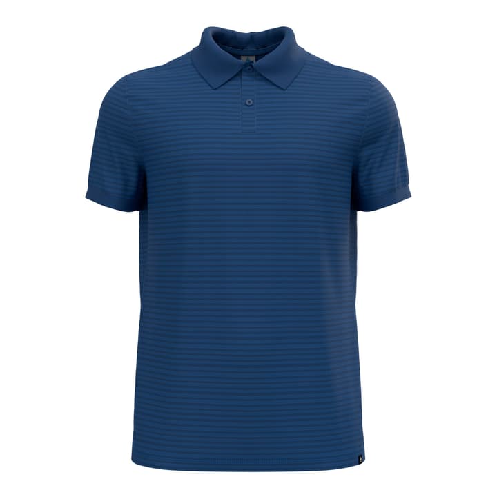 Odlo Ascent Natural Polo Shirt Kurzarmshirt blau von Odlo