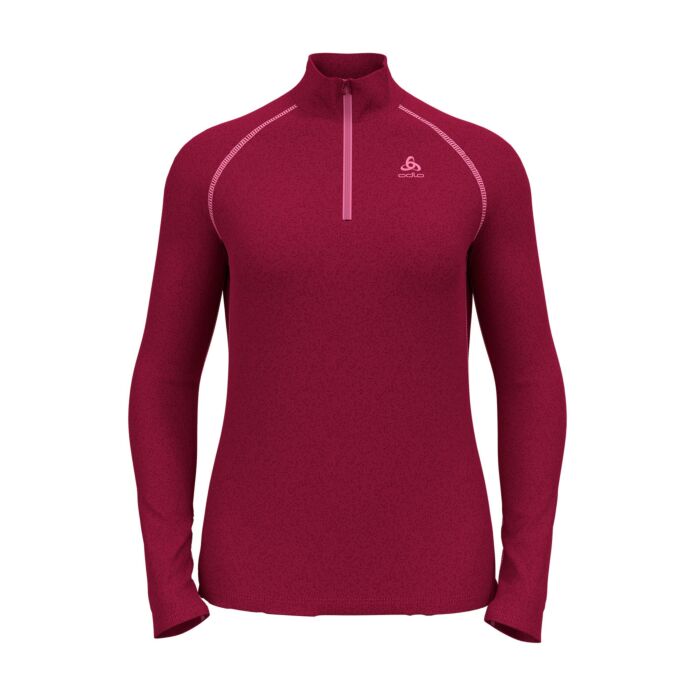 Odlo Damen Fleece-Shirt langarm, kirsch von Odlo