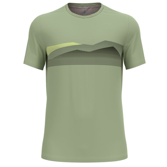 Odlo F–Dry Ridgeline Print T-Shirt, grün, XXL von Odlo