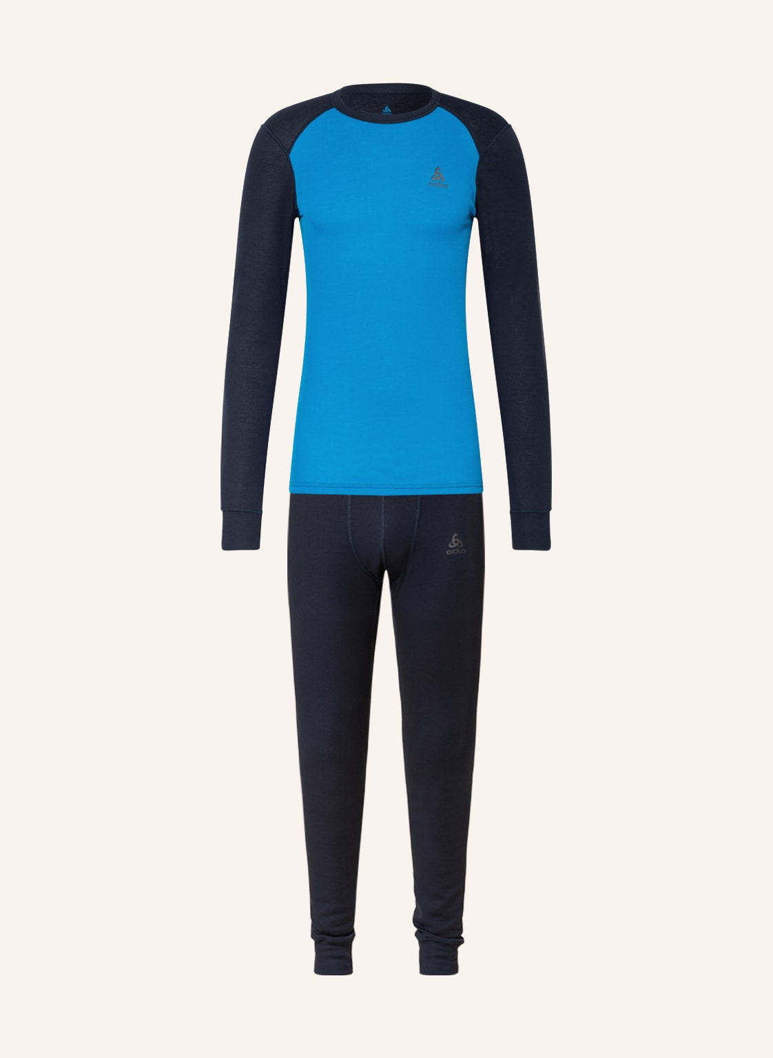 Odlo Funktionswäsche-Set Active Warm blau von Odlo