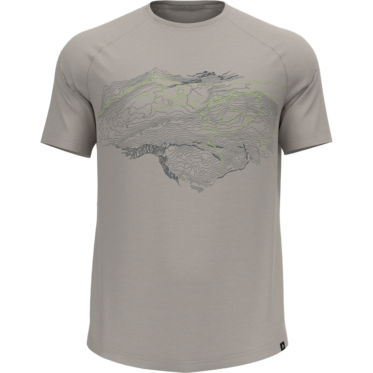 Odlo Herren Ascent PW 130 Topography T-Shirt von Odlo