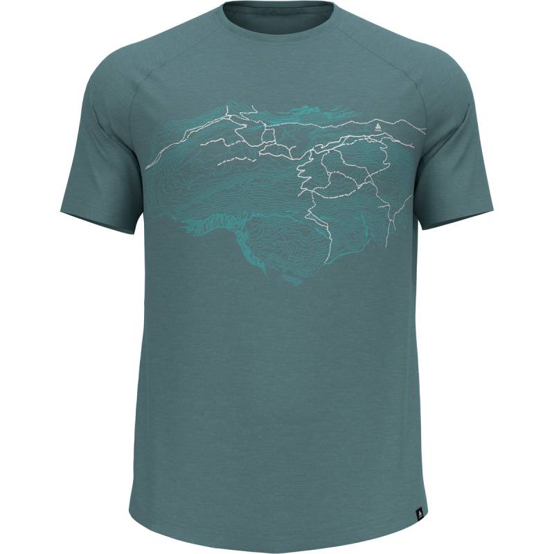 Odlo Herren Ascent PW 130 Topography T-Shirt von Odlo