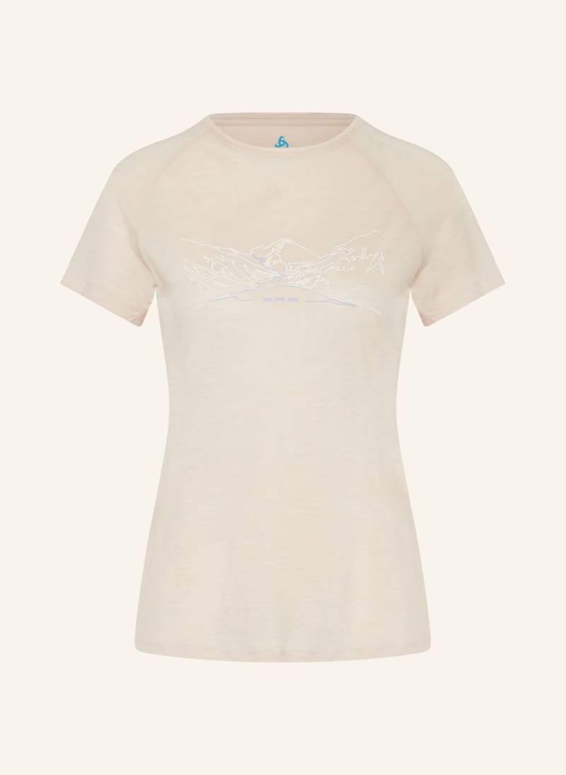 Odlo T-Shirt Ascent Performance Wool 130 beige von Odlo