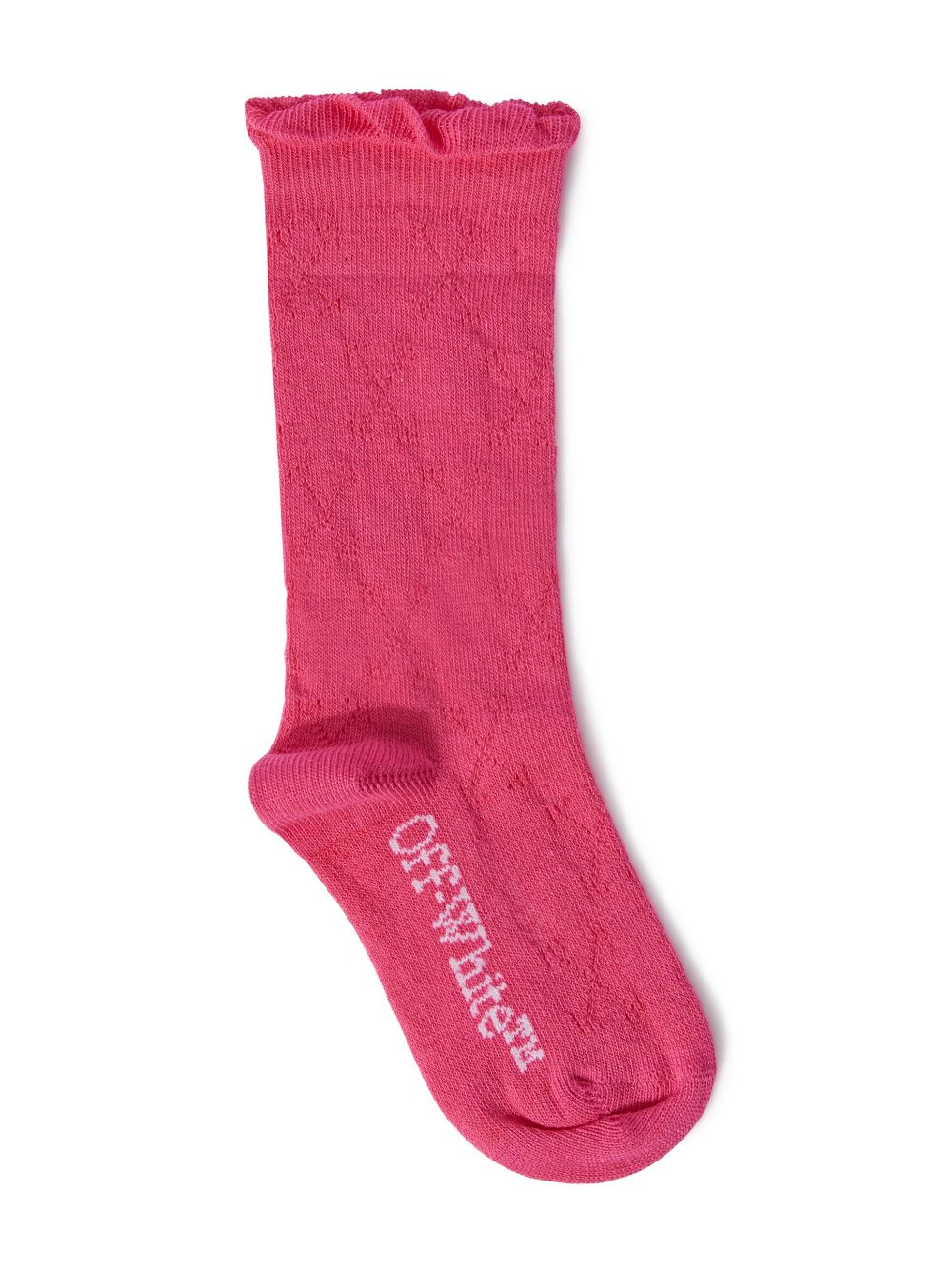 Off-White Kids Arrow-motif openwork knitted socks - Pink von Off-White Kids