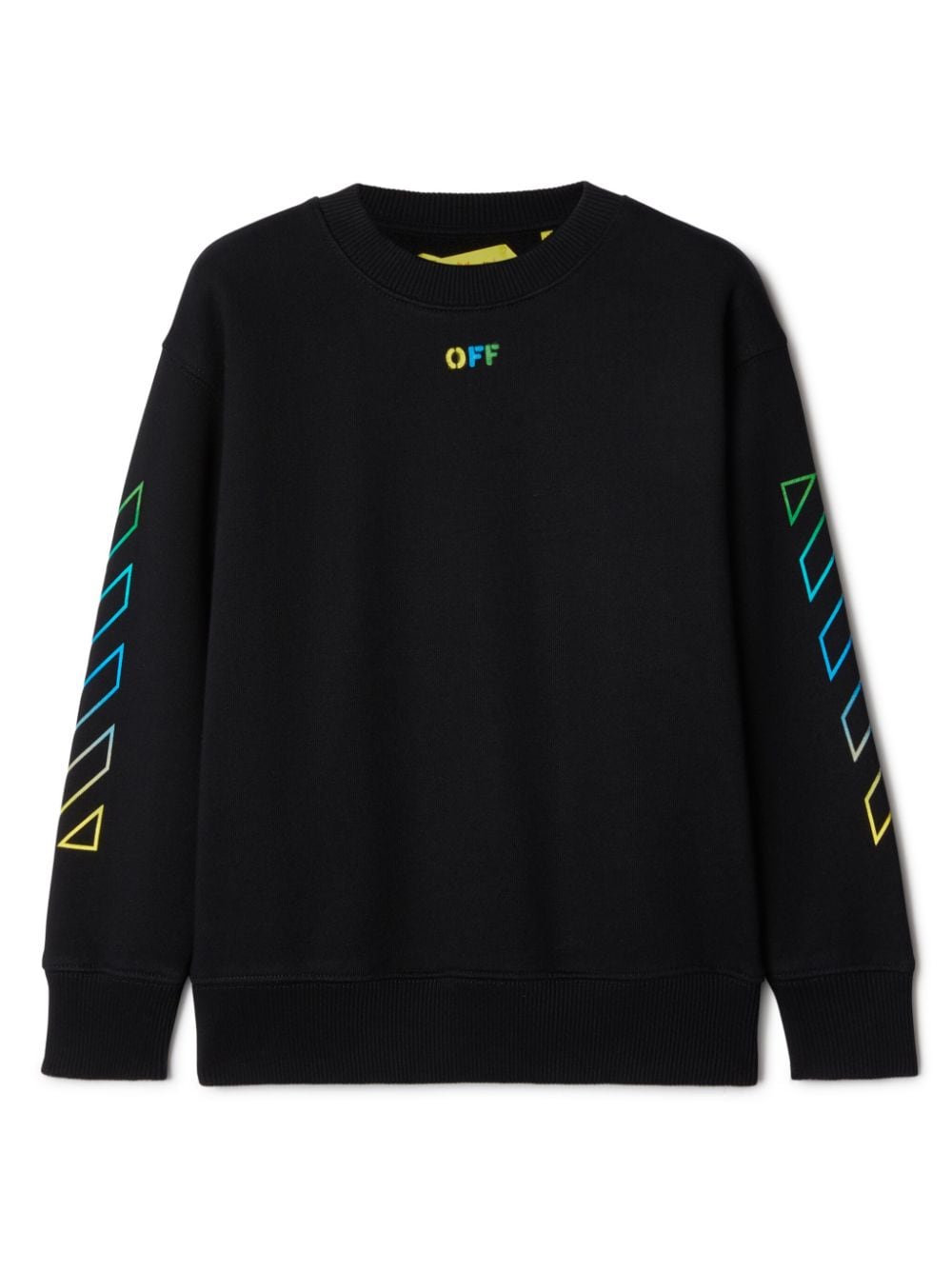 Off-White Kids Arrow-print cotton sweatshirt - Black von Off-White Kids