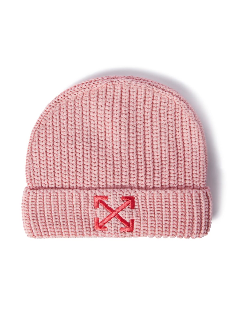 Off-White Kids Arrows-motif knitted beanie - Pink von Off-White Kids