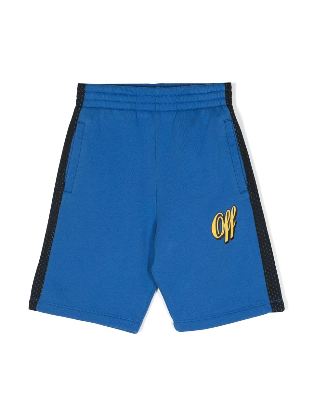 Off-White Kids Baseball cotton shorts - Blue von Off-White Kids