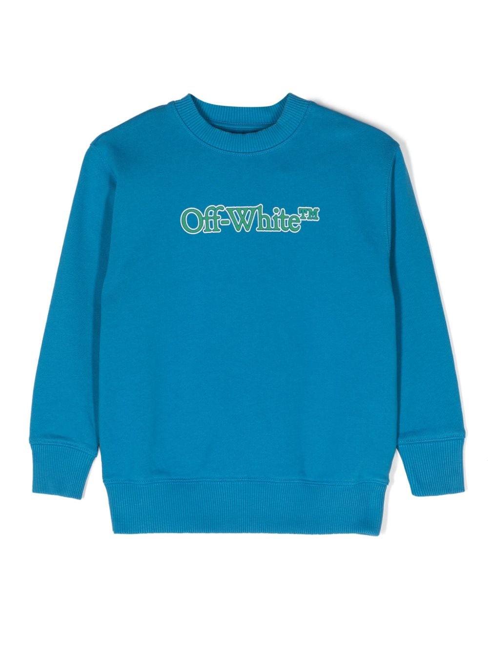 Off-White Kids Big Bookish cotton sweatshirt - Blue von Off-White Kids