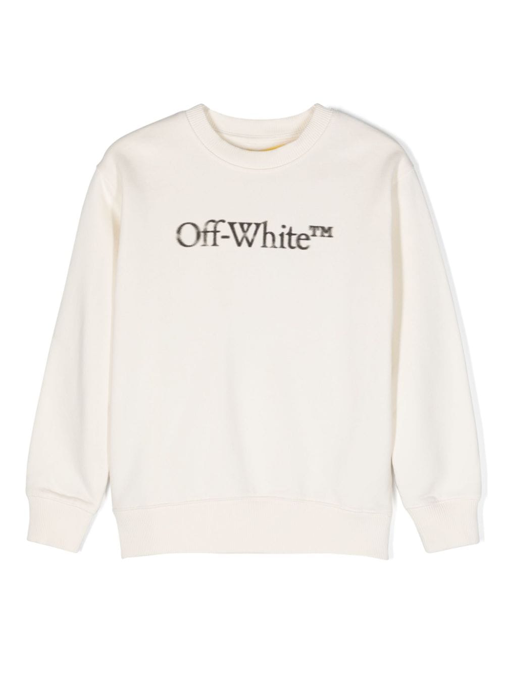 Off-White Kids Bookish Blurry logo-print cotton sweatshirt - Neutrals von Off-White Kids