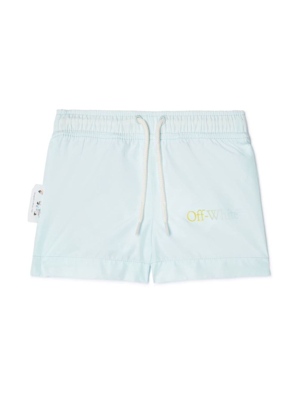 Off-White Kids Diagonal stripe-print swim shorts - Blue von Off-White Kids