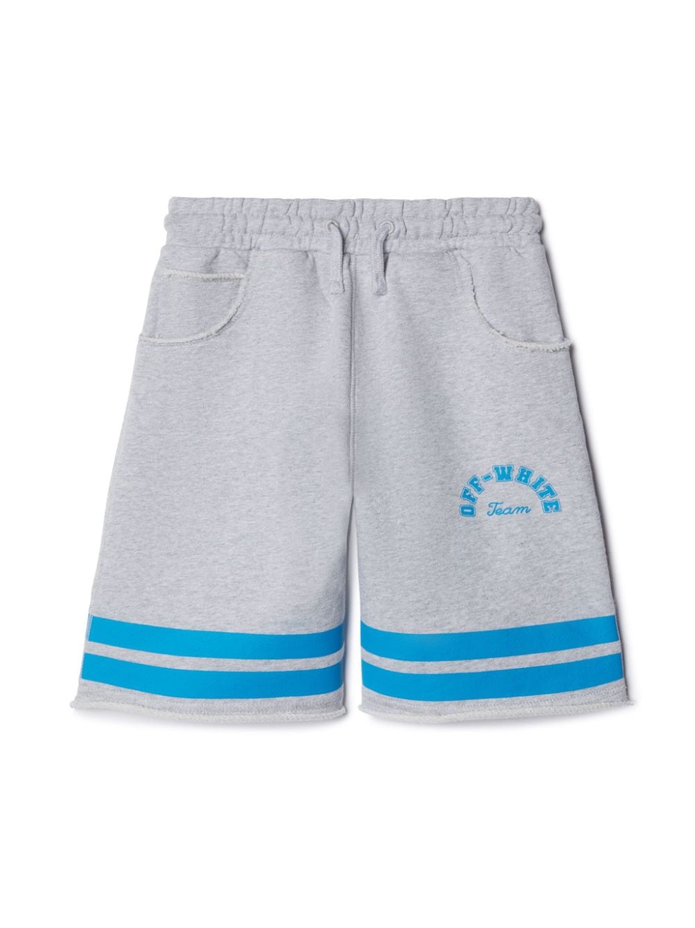 Off-White Kids Team 23 cotton shorts - Grey von Off-White Kids