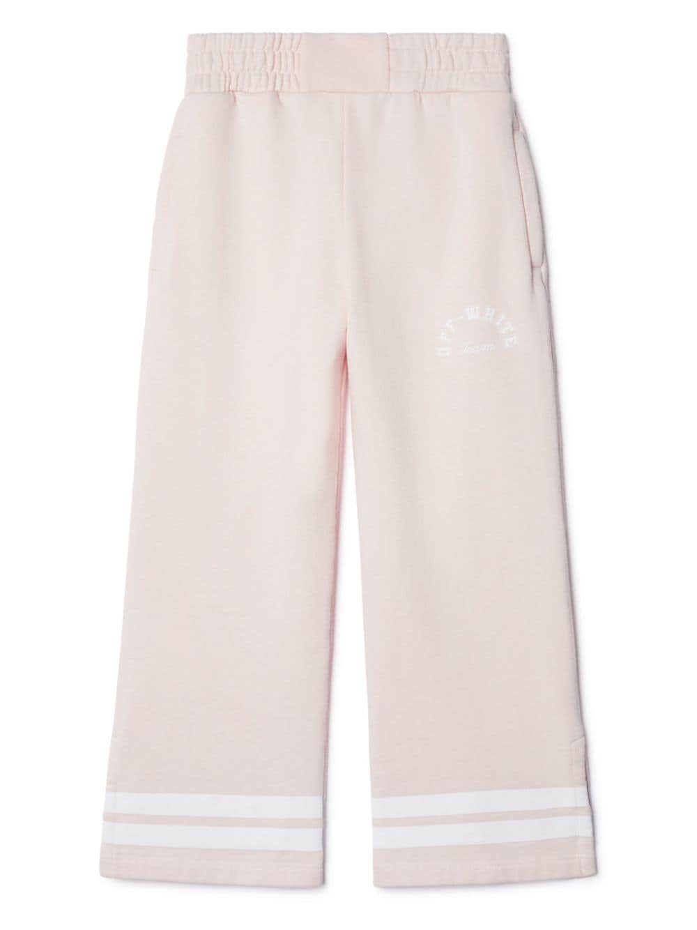 Off-White Kids Team 23 wide-leg cotton trousers - Pink von Off-White Kids