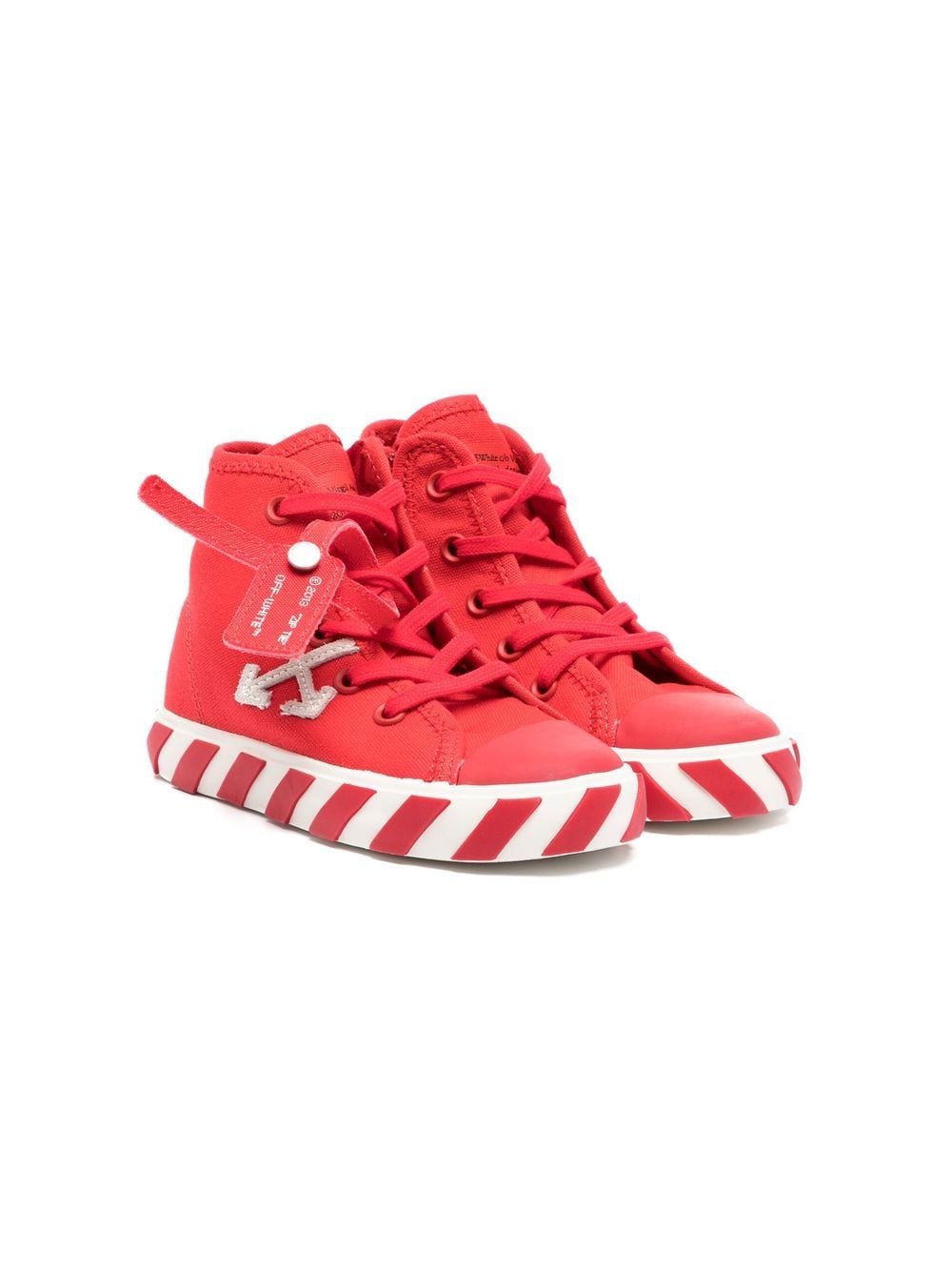 Off-White Kids Vulcanized high-top sneakers - Red von Off-White Kids