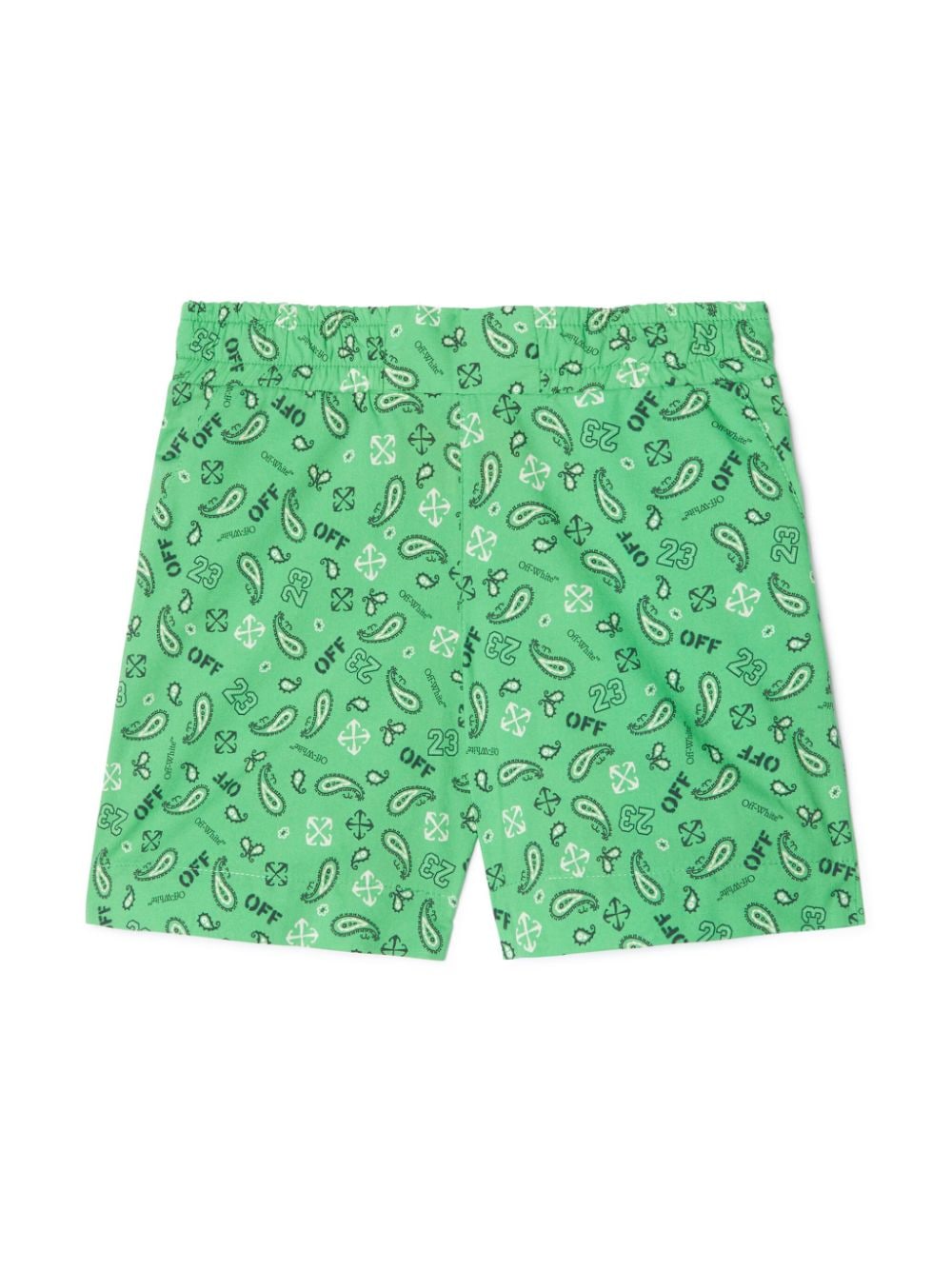 Off-White Kids bandana-print shorts - Green von Off-White Kids