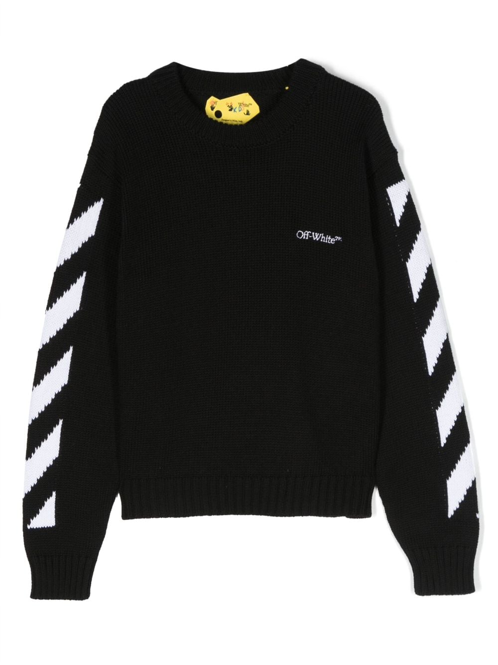 Off-White Kids Classic Arrow cotton jumper - Black von Off-White Kids