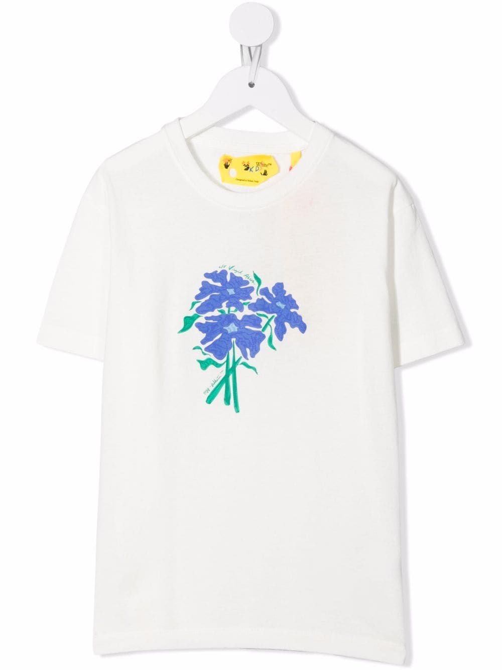 Off-White Kids lilac-print cotton T-Shirt von Off-White Kids