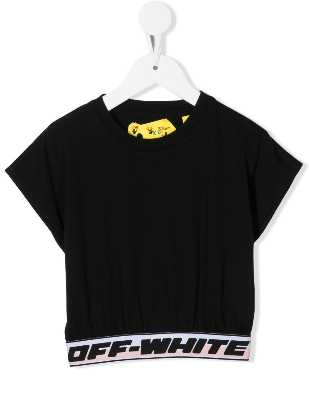 Off-White Kids logo band short-sleeve T-shirt - Black von Off-White Kids