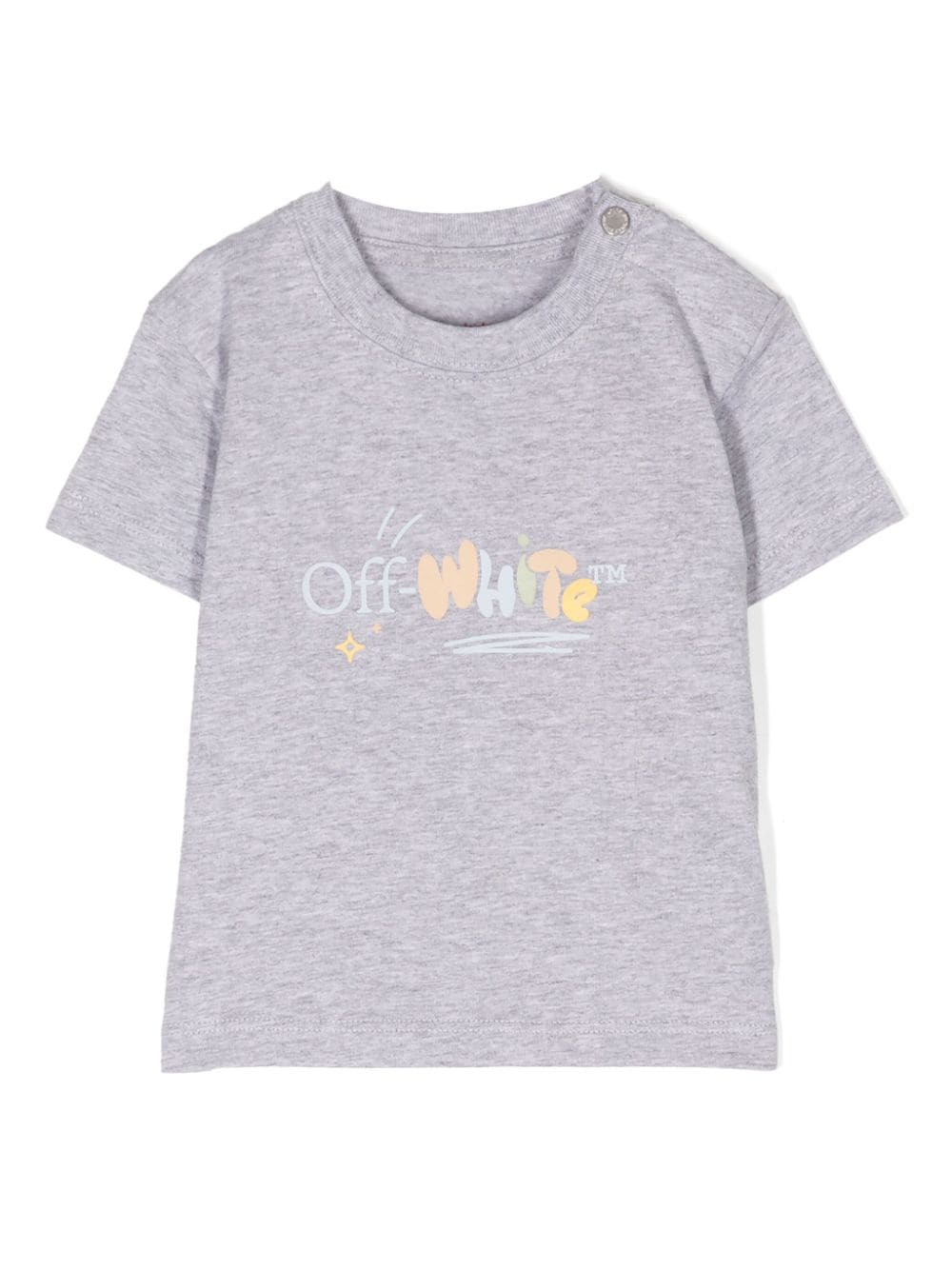 Off-White Kids logo-print cotton T-shirt - Grey von Off-White Kids
