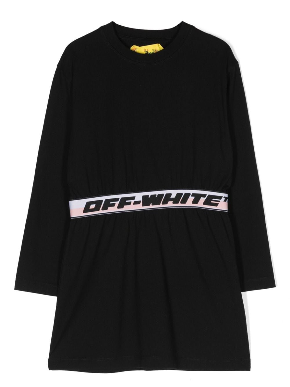 Off-White Kids logo-print cotton dress - Black von Off-White Kids