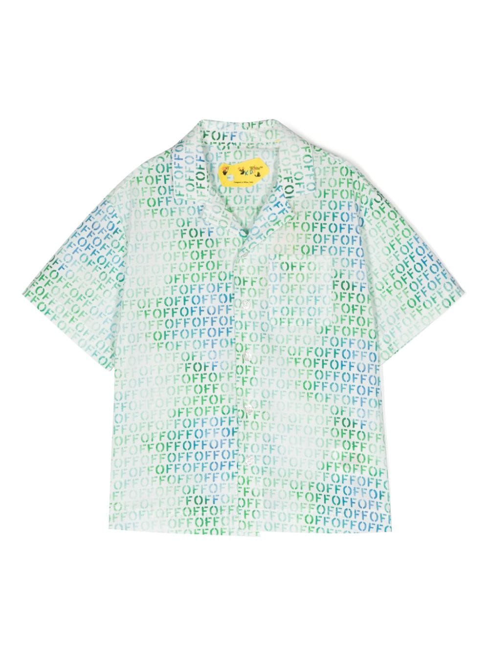 Off-White Kids logo-print cotton shirt von Off-White Kids