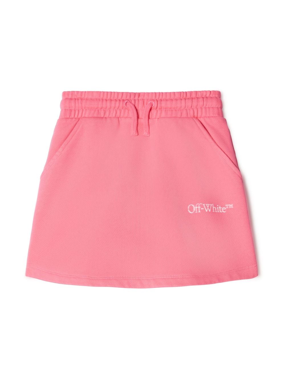 Off-White Kids Bookish Bit logo-print miniskirt - Pink von Off-White Kids