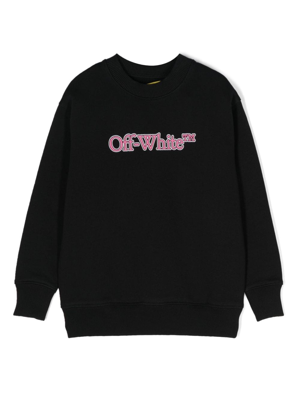 Off-White Kids logo-print cotton sweatshirt - Black von Off-White Kids