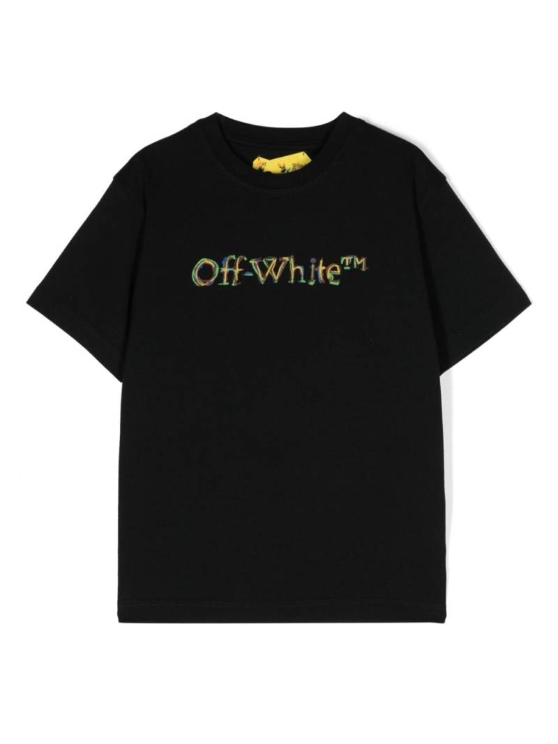 Off-White Kids logo-print cotton T-shirt - Black von Off-White Kids