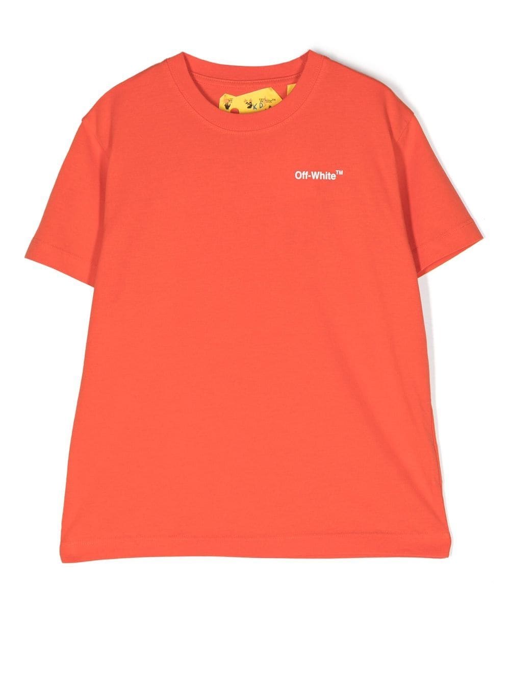 Off-White Kids logo-print detail T-shirt - Red von Off-White Kids