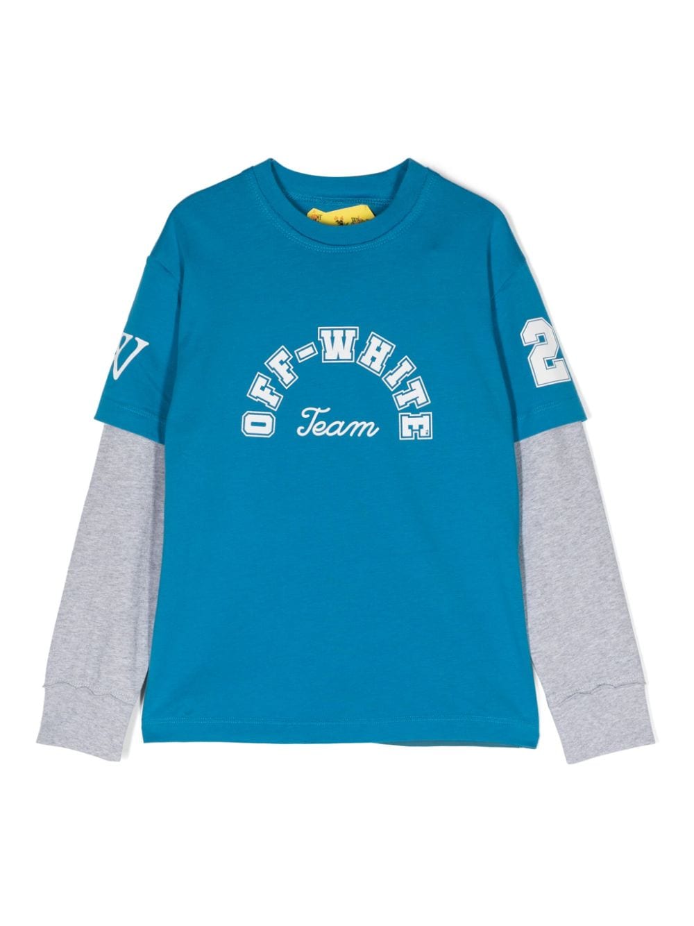 Off-White Kids layered logo-print T-shirt - Blue von Off-White Kids