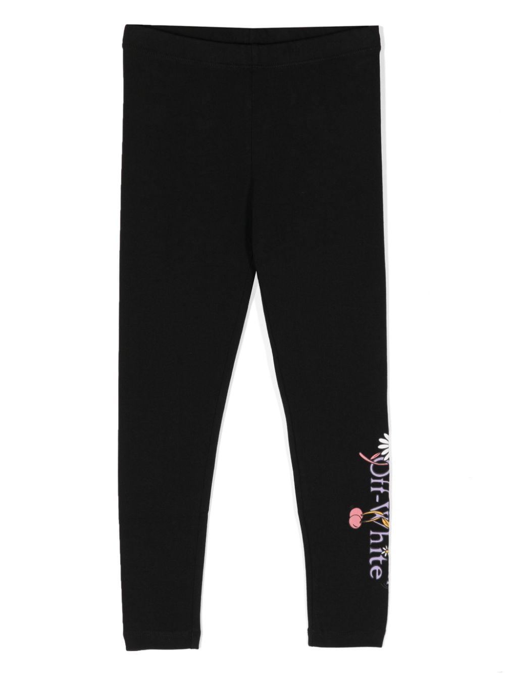 Off-White Kids logo-print leggings - Black von Off-White Kids