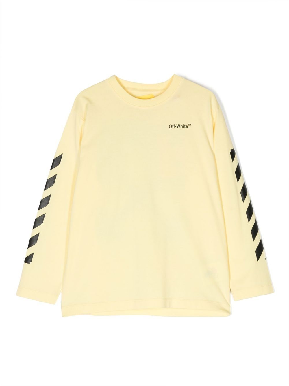 Off-White Kids logo-print long-sleeve T-shirt - Yellow von Off-White Kids